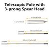 Aofong Fish Gaff 6.2ft Telescopic Rods with 1 to 3-Teeth,Sea and Ice Fishing Spear,Stainless Steel Inverted Tooth Harpoons,Thickened Fish Gig (6.2ft+3 Teeth) view 3