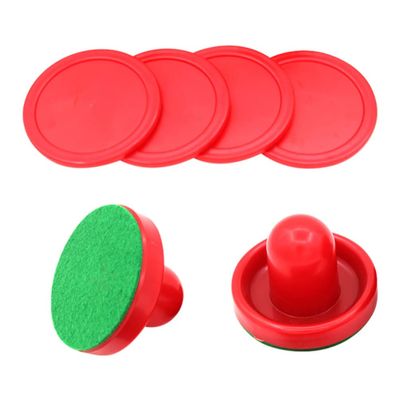 INOOMP 1set Air Hockey Pucks and Paddles Durable Game Accessories for Table Hockey Includes Pucks and Strikers for Family Fun and Game Rooms