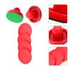 INOOMP 1set Air Hockey Pucks and Paddles Durable Game Accessories for Table Hockey Includes Pucks and Strikers for Family Fun and Game Rooms view 2