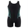 Daenrui Kids Girls Boys Athletic Open Racer Back One Piece Swimsuit Boyleg Sports Competitive Bathing Suits Lily 12 Years view 1