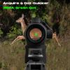 Cyelee GT3 Green Dot Sight for Rifles, Compact 1x20mm 3MOA Shake Awake Reflex Sight, Picatinny Gun Sight with Absolute Co Witness Riser view 3