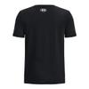 Under Armour Boys' Box Logo Camo Short Sleeve T Shirt, (001) Black / / White, Large view 2