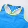 Kaerm Kids Girls Golf Tennis Dress with Shorts Underpants Outfits Solid Color Sleeveless Sports Dress Workout Outfits Blue 6 Years view 3