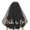 PURFUN Bride To Be Short Veil with Comb, Hen Nihgt Party Bridal Veil Wedding Cathedral Veil Cosplay Photography Halloween Costume Veil Hair Accessory Headwear Headpiece view 4