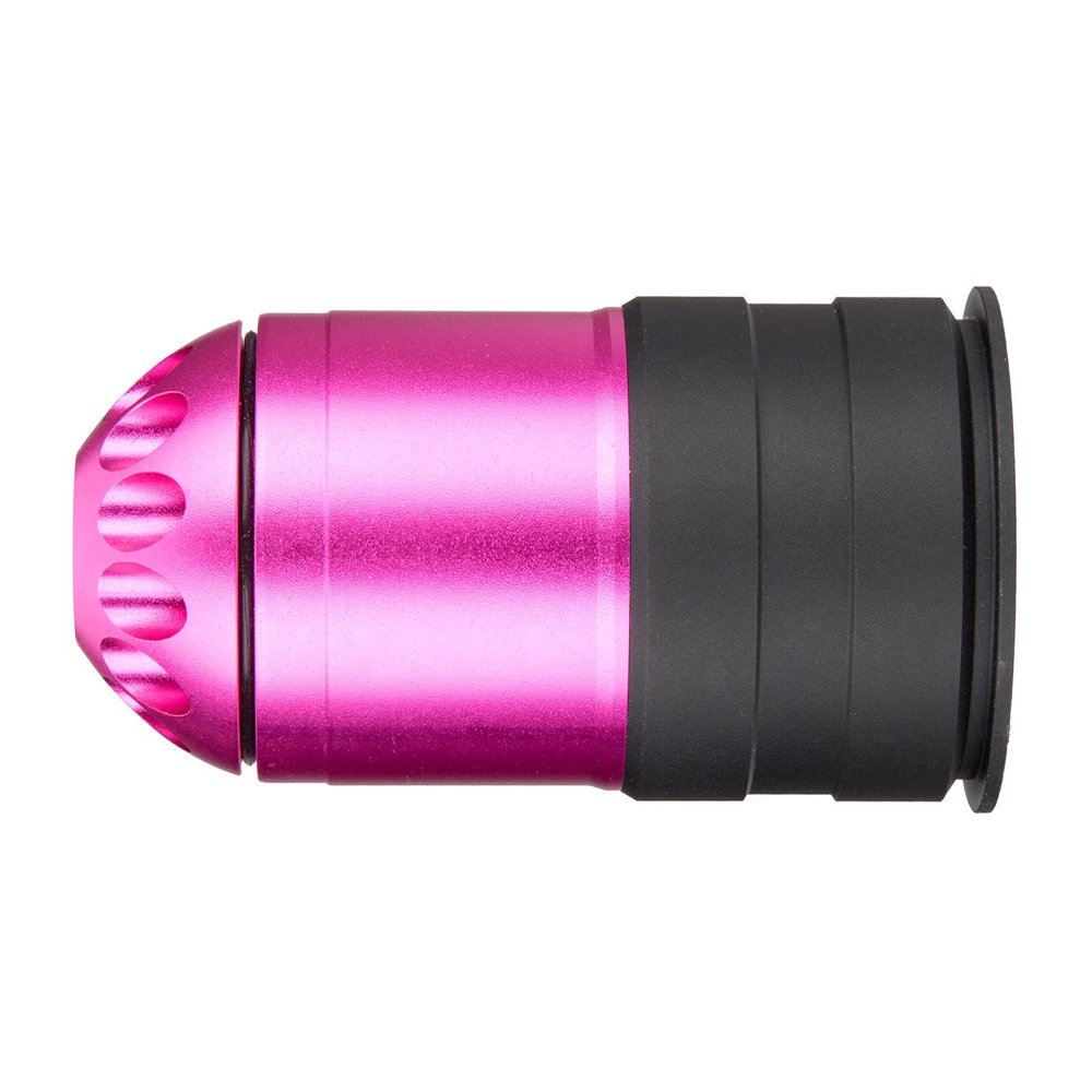 Lancer Tactical Sentinel Gears Airsoft Shell Gas Magazine 40mm (40 Rounds-168 Rounds)- 120 Rounds- Black/Pink