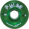 Atom Skates Quad Roller Wheels/Outdoor/Hardness 78A / Green Pulse / 4pk view 1