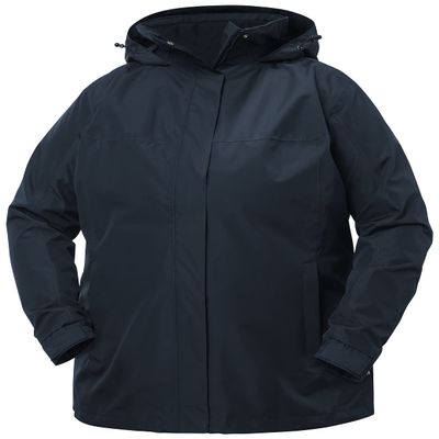 Helly Hansen Womens Aden Plus Jacket, 597 Navy, 1X