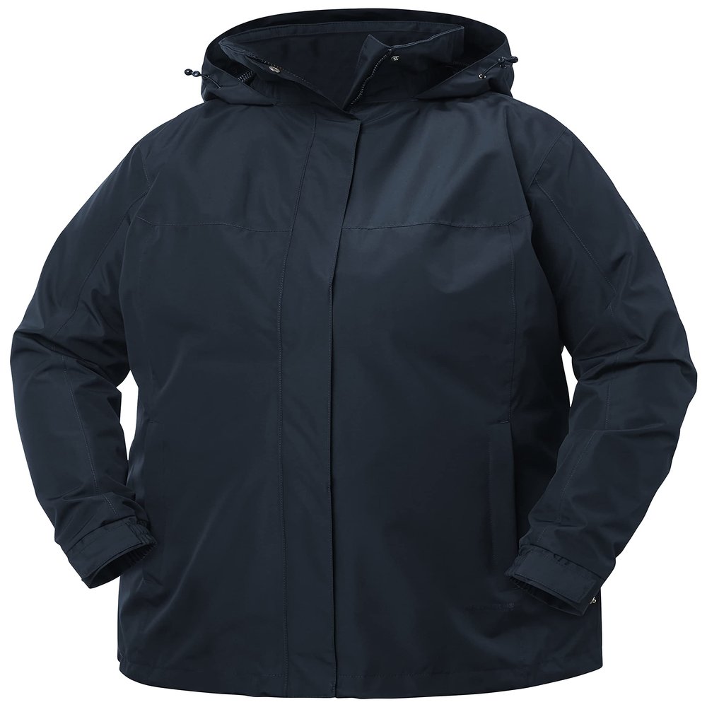 Helly Hansen Womens Aden Plus Jacket, 597 Navy, 1X