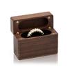 MUUJEE Slim Secret Wood Ring Box - Engagement Proposal Ring Holder, Wedding Ceremony Ring Bearer Box, Fiance Gift Ideas view 1