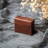 MUUJEE Slim Secret Wood Ring Box - Engagement Proposal Ring Holder, Wedding Ceremony Ring Bearer Box, Fiance Gift Ideas view 4