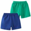 2 Pack Toddler Boys Summer Shorts with Drawstring - Cotton Baby Casual Pull-On Jogger Shorts Active Sports Shorts (Blue&Green,6T) view 3