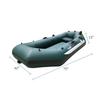 YUEWO Inflatable Boat, PVC Fishing Kayak 1/2 Person Inflatable Raft Boat Thicken with 2 Paddles for Fishing Lake Touring (1-Person) view 3