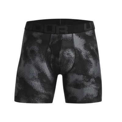 Under Armour 1327417 Men's UA Tech 6" Boxerjock - Pitch Gray/Jet Gray - Small