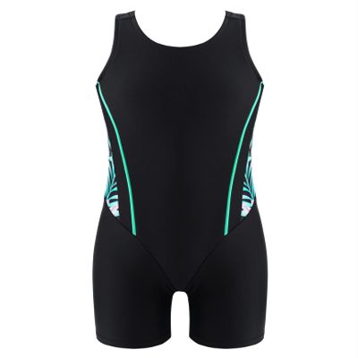 Daenrui Kids Girls Boys Athletic Open Racer Back One Piece Swimsuit Boyleg Sports Competitive Bathing Suits Lily 10 Years
