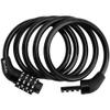 Boviisky Light Bike Cable Lock Combination,4 Digit,4ft Long Resettable Combination High Security Bicycle Lock for Scooter, Mountain Bike,Kids Bike Lock,Vinyl-Coated Anti-Theft 5/16 in Diameter view 1