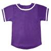 babyhealthy Kids Baseball Jersey Button Down Hip Hop Personalized Sport T Shirts Tops for Boys Girls Purple view 3