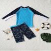 Daenrui Kids Boys Swimsuits UPF 50+ 2-Piece Swim Set Long Sleeve Rash Guard Shirt with Trunks Bathing Suit Sky 6-8 Years view 4