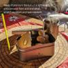 Boundless Voyage 1L Camping Box, Lunch Box with Folding Handle Collapsible Bowls with Lids Outdoor Tableware Ultralight Camping Mess Kit Ti2082C view 4