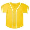 babyhealthy Kids Baseball Jersey Button Down Hip Hop Personalized Sport T Shirts Tops for Boys Girls Yellow view 1