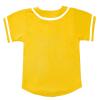 babyhealthy Kids Baseball Jersey Button Down Hip Hop Personalized Sport T Shirts Tops for Boys Girls Yellow view 3