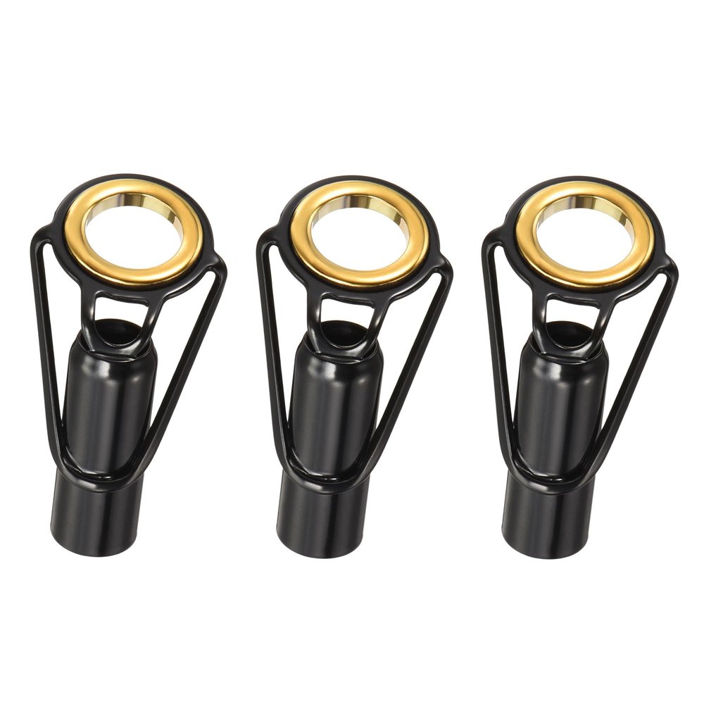 PATIKIL 7.5mm Tube Dia Fishing Rod Tips Repair Kit, 3pcs Stainless Steel Ring Guide for Saltwater Freshwater Fishing