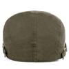 3 Pieces Men's Mesh Beret Spring Summer Casual Golf Driving Sun Flat Cap Newsboy Cabbie Hat Classic Adjustable Breathable Peaked Cap (Dark Grey,Army Green.Beige) view 4