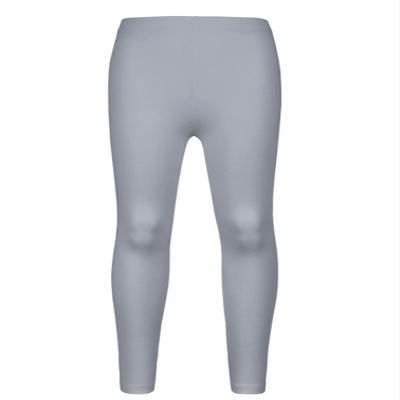 Fldy Kids Girls Athletic Leggings Gymnastics Ballet Dance Leggings Solid Stretchy Running Training Yoga Pants Tights Cool Grey 7-8 Years