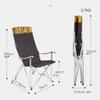 Camping Chair Folding Chairs Lawn Chairs Camping Chair Sturdy Steel Folding Lawn Chair with Hard Arms and Cup Holder for Outdoor Travel Hunting Fishing Folding Chair Camp Chair Moon Chair view 3
