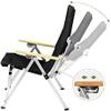 Camping Chair Folding Chairs Lawn Chairs Outdoor Folding Chair Three-Speed Adjustable Long Back Chair Outdoor Camping Recliner Picnic Beach Relaxation Chair Folding Chair Camp Chair Moon Chair view 4