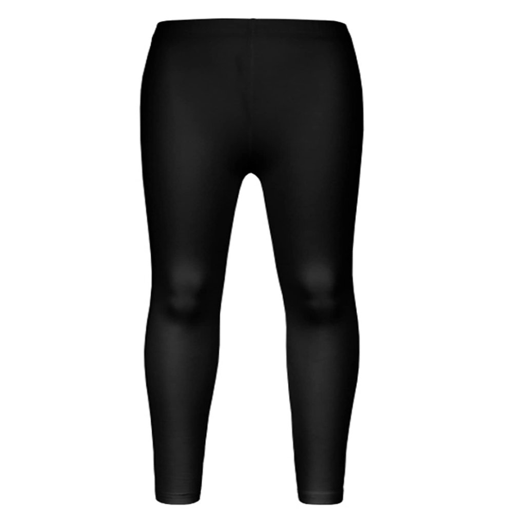 Fldy Kids Girls Athletic Leggings Gymnastics Ballet Dance Leggings Solid Stretchy Running Training Yoga Pants Tights Black 7-8 Years