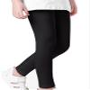Fldy Kids Girls Athletic Leggings Gymnastics Ballet Dance Leggings Solid Stretchy Running Training Yoga Pants Tights Black 7-8 Years view 2