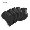 PATIKIL Golf Club Iron Head Covers, 10 Pack Visible Window Waterproof Protection Sleeve for Outdoor Sport, Black view 3