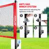 FITPLAY Outdoor Volleyball and Badminton Combo Set, Includes 4 Aluminum Badminton Rackets,3 Shuttlecocks, Anti-Sag Net and Height Adjust Poles, Volleyball, Air Pump, Boundary Line, and Carrying Bag view 4