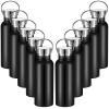 10 Pack 17oz Reusable Stainless Steel Water Bottle Bulk Double Wall Insulated Sports Water Bottle with Handle and Vacuum Seal Leakproof Lid for Sports Cyclists Hiking Gym Camping Gift(Black,17 oz) view 1