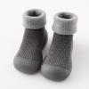 Toddler Baby Sock Shoes Non- Sole Floor Slipper Boys Girls Breathable Thick Indoor Outdoor Winter Warm Shoes Socks /1 (Gray, 26) view 2