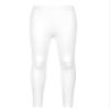 Fldy Kids Girls Athletic Leggings Gymnastics Ballet Dance Leggings Solid Stretchy Running Training Yoga Pants Tights White 4-5 Years view 1