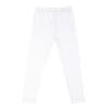 Fldy Kids Girls Athletic Leggings Gymnastics Ballet Dance Leggings Solid Stretchy Running Training Yoga Pants Tights White 4-5 Years view 3