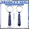 Newcotte Neck Tie 3 Pcs Pre Tied Adjustable Neckties for Formal Wedding Uniforms(Stylish Style) view 3