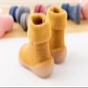 Toddler Baby Sock Shoes Non- Sole Floor Slipper Boys Girls Breathable Thick Indoor Outdoor Winter Warm Shoes Socks /1 (Yellow, 26) view 2