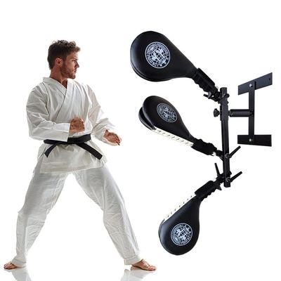 DYK&NX Wall Mounted Wing Chun Dummy, Taekwondo Kicking Pad, Kicking Pads for Martial Art, Wall Mounted Taekwondo Kick Pads Targets for Kickboxing Training