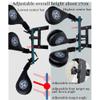 DYK&NX Wall Mounted Wing Chun Dummy, Taekwondo Kicking Pad, Kicking Pads for Martial Art, Wall Mounted Taekwondo Kick Pads Targets for Kickboxing Training view 2