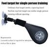 DYK&NX Wall Mounted Wing Chun Dummy, Martial Arts Training Taekwondo Double Kick Target, PU Suction Cup Foot Target Martial Arts Equipment, Karate Punch Pads Practice for Youth Adult view 2