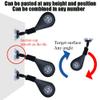 DYK&NX Wall Mounted Wing Chun Dummy, Martial Arts Training Taekwondo Double Kick Target, PU Suction Cup Foot Target Martial Arts Equipment, Karate Punch Pads Practice for Youth Adult view 4