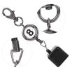 Billiards Pool cues Chalk Holder , Pool Chalk Holder , Billiard Chalk Pocket Pool cues Chalk Bag Belt Clip Retractable Key hoop Billiard Snooker Accessories(Black) view 1