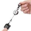 Billiards Pool cues Chalk Holder , Pool Chalk Holder , Billiard Chalk Pocket Pool cues Chalk Bag Belt Clip Retractable Key hoop Billiard Snooker Accessories(Black) view 2