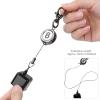 Billiards Pool cues Chalk Holder , Pool Chalk Holder , Billiard Chalk Pocket Pool cues Chalk Bag Belt Clip Retractable Key hoop Billiard Snooker Accessories(Black) view 4