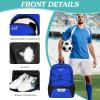 WOLT Soccer Backpack Soccer Bag with Ball Holder & Shoes Compartment, Sport Equipment Bags For Football, Basketball, Volleyball, Gym (Blue) view 3