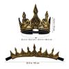 ABOOFAN Royal King Crown Adjustable Medieval King Crown Halloween Cosplay Costume Accessory Halloween Party Supply view 2