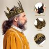 ABOOFAN Royal King Crown Adjustable Medieval King Crown Halloween Cosplay Costume Accessory Halloween Party Supply view 4