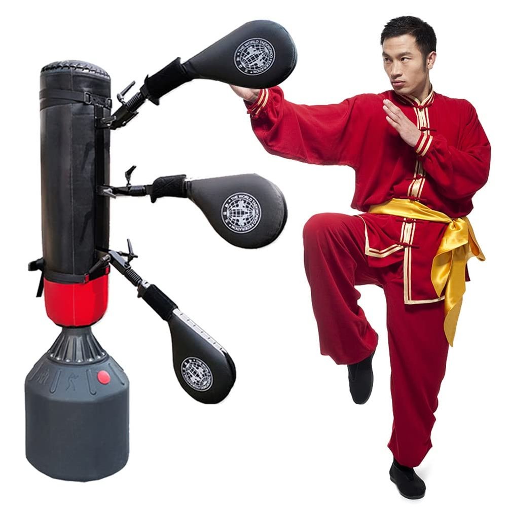 DYK&NX Wing Chun Dummy Kicking Pads for Martial Art, Wall Mounted Target Taekwondo Kick Pads, Training Karate Judo Practice, for Kickboxing Training Soft Object